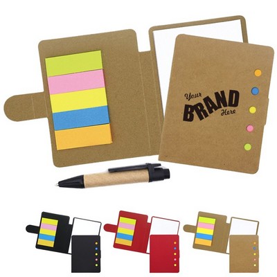 Eco Sticky Notes & Flag w/ Pen