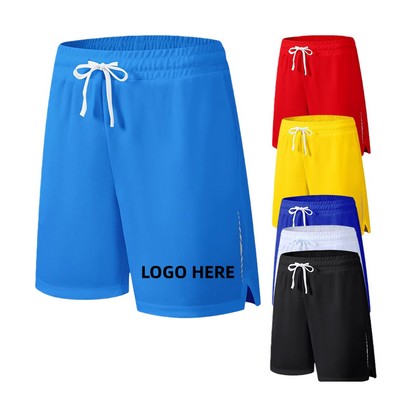 Mens Athletic Running Shorts with Reflective Strip