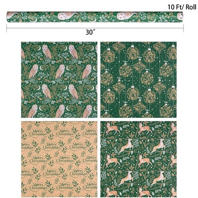 Christmas Kraft Wrapping Paper