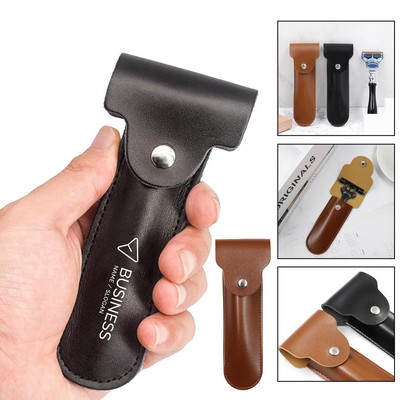 PU Leather Razor Case / Travel Razor Sleeve