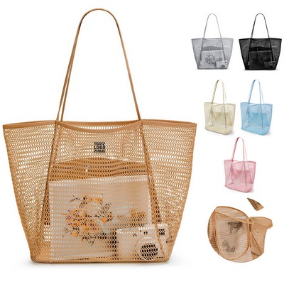 Casual Mesh Beach Tote