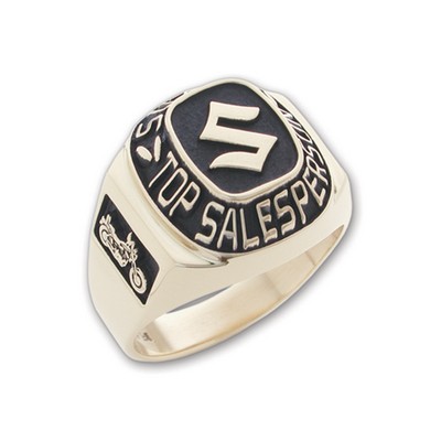 Maxim Series Men's All-Metal Signet Ring