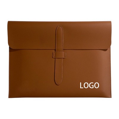 13" Pu Leather Document Portfolio W/ Elastic Band