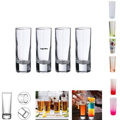 2 Oz Heavy-Base Frosted Shot Glasses