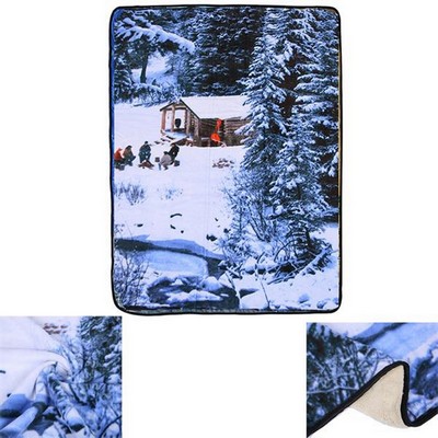 Full Color Printed Super Soft Flannel Throw Blanket