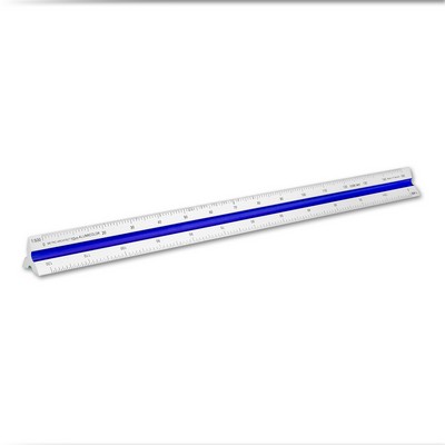 30 Cm Color-Coded Metric Architect Triangular Solid Scale