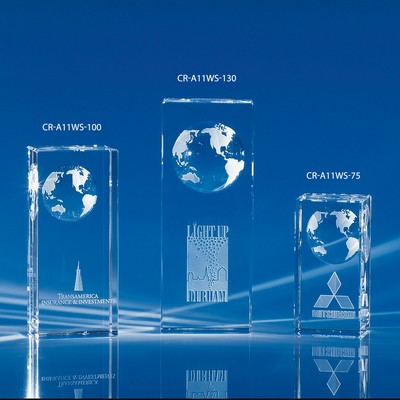 Dominance of The World Crystal Globe Award 4"H