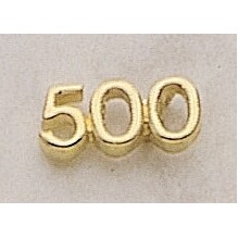 500 (numeral) Marken Design Cast Lapel Pin (Up To 5/8")