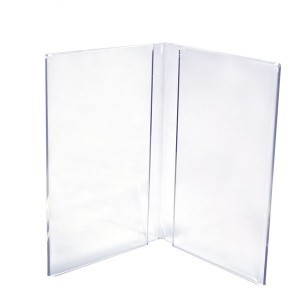 Letter Size Book Style Acrylic Table Tent (8 1/2"x11")