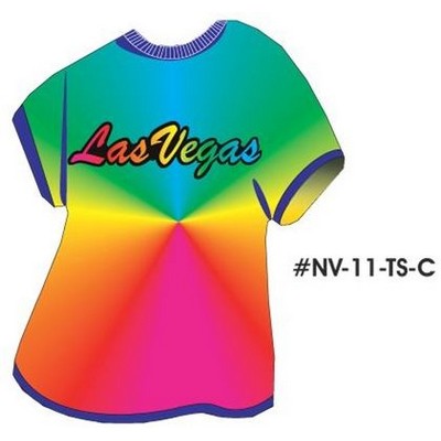 Las Vegas T-Shirt Acrylic Coaster w/Felt Back