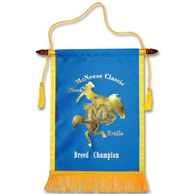 9" x 14" Custom Satin Banner