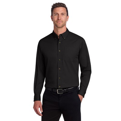 Port Authority® Long Sleeve Twill Shirt.