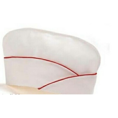 White w/Red Trim Fountain Cap