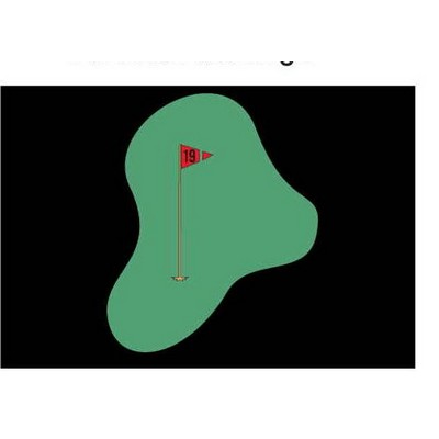 Golf Course Metal Rectangle Photo Magnet (2"x3")