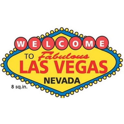 Welcome to Las Vegas Sign Maxi Magnet (8 Square Inch)