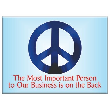 Peace Sign Rectangle Photo Hand Mirror (2½"x3½")