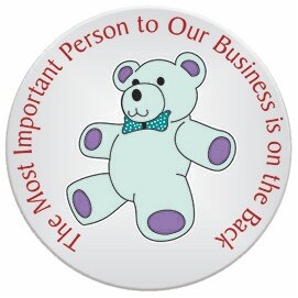 Teddy Bear Photo Hand Mirror (2½" Diameter)