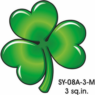 Shamrock Magnet w/ Full Magnetic Back (3 Square Inch)