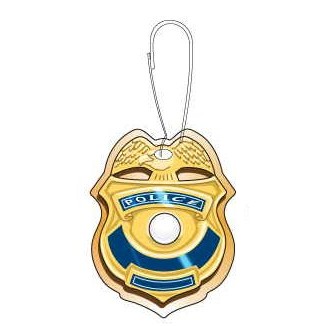 Police Badge Zipper Pull