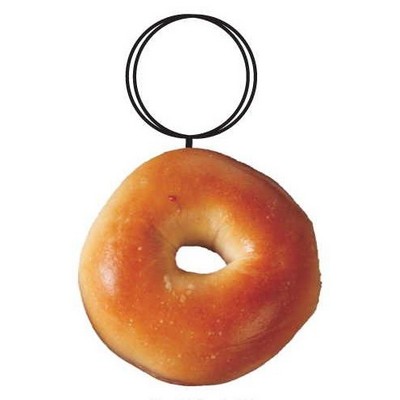 Round Bagel Executive Key Chain w/Mirrored Back (3 Square Inch)
