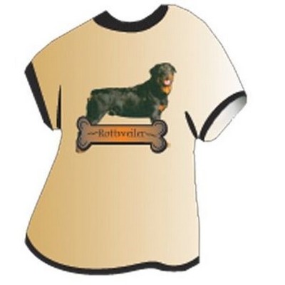 Rottweiler Dog T-Shirt Acrylic Coaster w/Felt Back