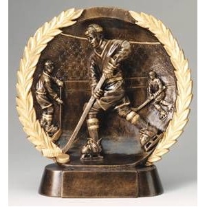 High Relief Hockey Award - 7 1/2"