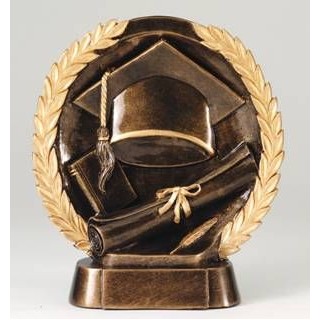 High Relief Graduation Award - 7 1/2"