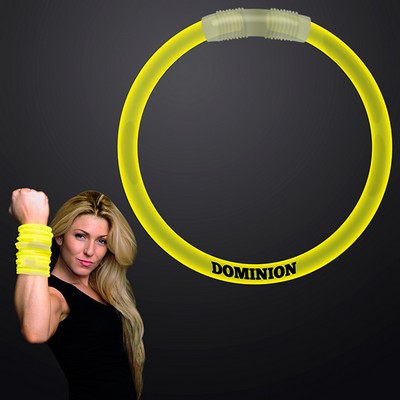8" Yellow Glow Bracelet - PRINTED