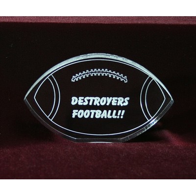 Acrylic Football Paperweight / Award