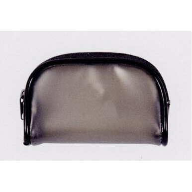 Clear Zippered Vinyl Pouch w/ Rounded Top
