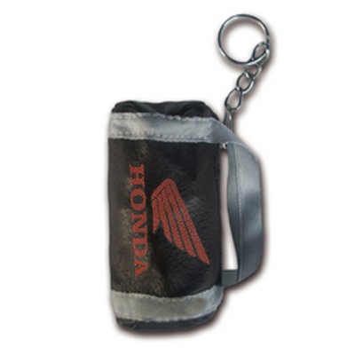 Leather Duffel Bag Keychain