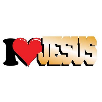 I Love Jesus Executive Magnet w/ Full Magnetic Back (10 Square Inch)