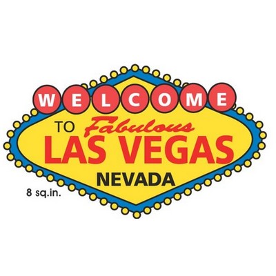 Welcome to Las Vegas Sign Maxi Magnet (3 Square Inch)