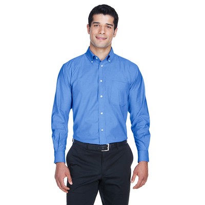Harriton Men's Long-Sleeve Oxford Shirt