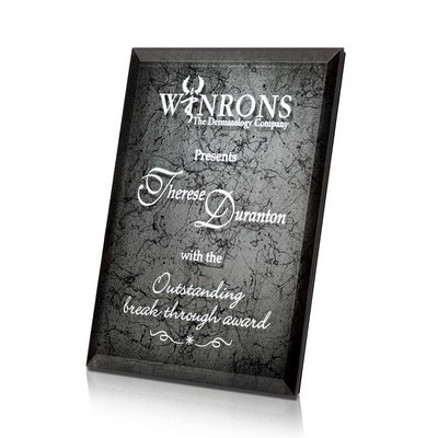 Zenith Silver Art Glass Plaque