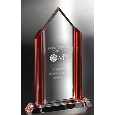 Fashion District Optic Crystal Award (11"x7")