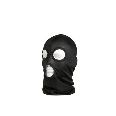 Black Lightweight 3 Hole Face Mask