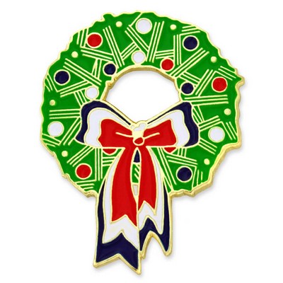 Holiday - Christmas Wreath Pin