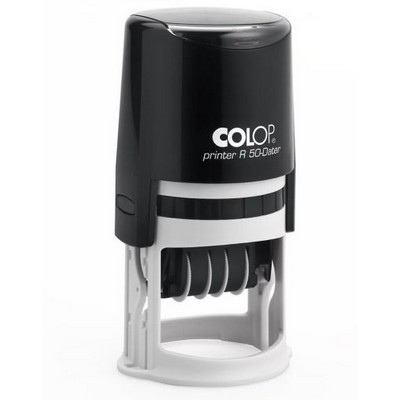 COLOP Printer Self-Inking Die Plate Dater Stamp (1 7/8" Diameter)