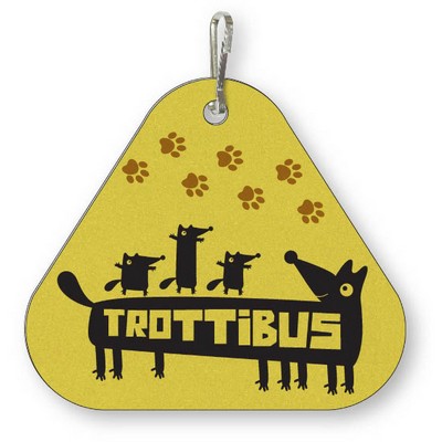 Custom Zipper Pulls (9 sq/in) .030 Compressed Laminated Plastic, Full Color