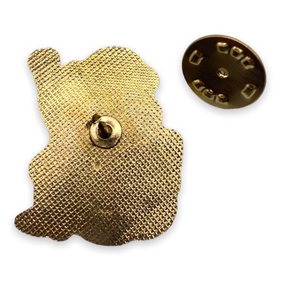 Santa Waving Lapel Pin