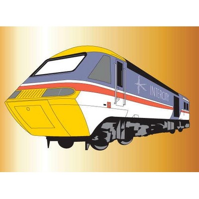 Modern Train Metal Photo Magnet (2 1/2"x2 1/2")