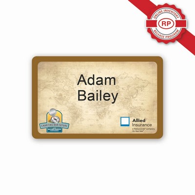 Laminated Name Badge (2.125"x3.375") Rectangle - No personalization included