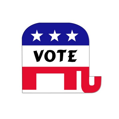 Elephant Paper Window Sign (Approximately 8"x8")