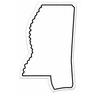 Mississippi State Shape Magnet - Full Color