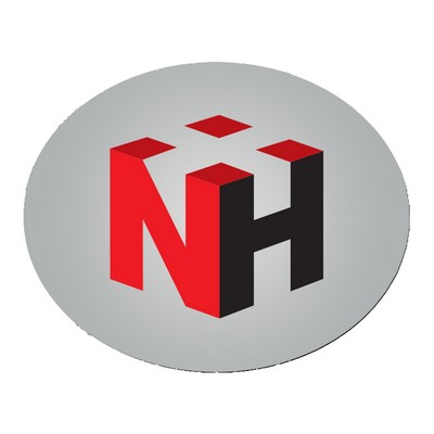 10"X8" Oval Hard Surface Full Color Mouse Pad 1/8" Thick Rubber Base