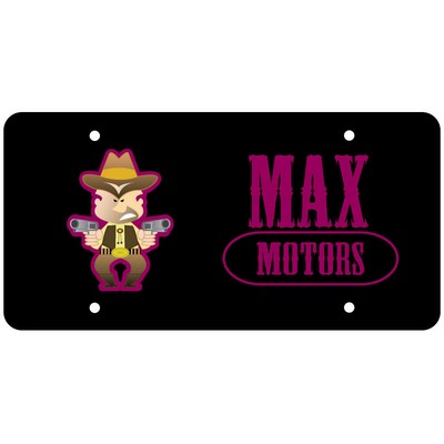 0.23 Mil Full Color White Polyethylene Plastic License Plate Insert