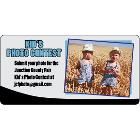 4" X 2" Kwik-Ship Clear Poly Digital Print Round Corner Decal w/Back Adhesive