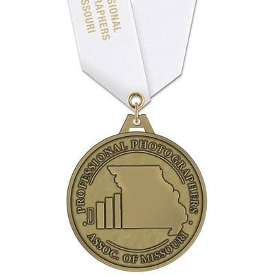 HS Medal w/Satin Neck Ribbon (2½")