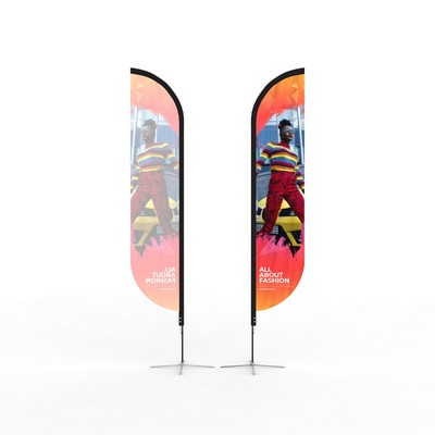 15' Single Sided Feather Banner